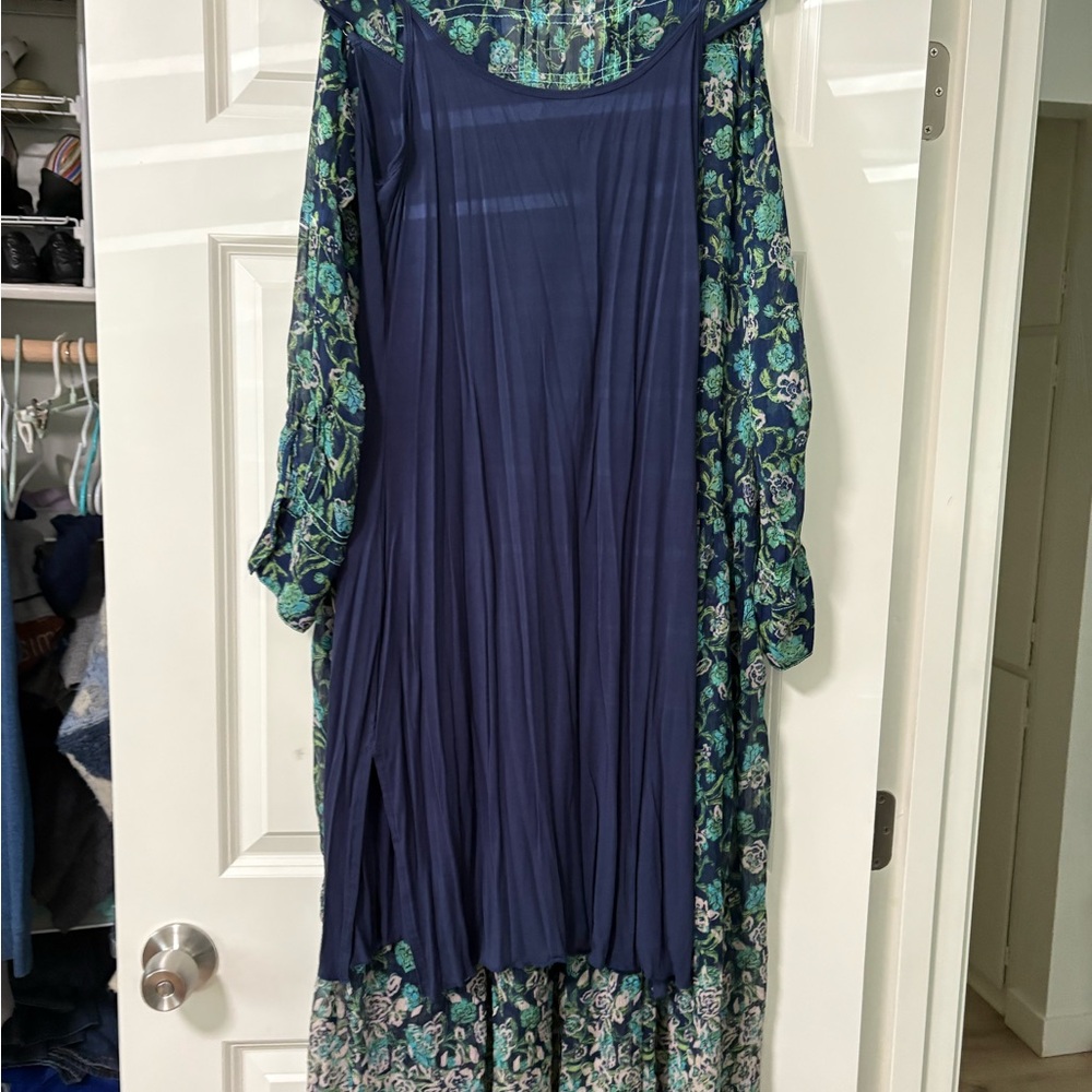 Free people see it through Maxi Dress with Button Detail- small - Picture 7 of 8